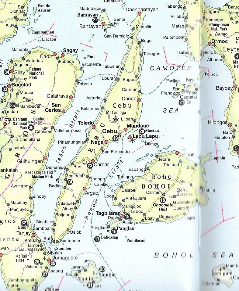 Map of Bohol